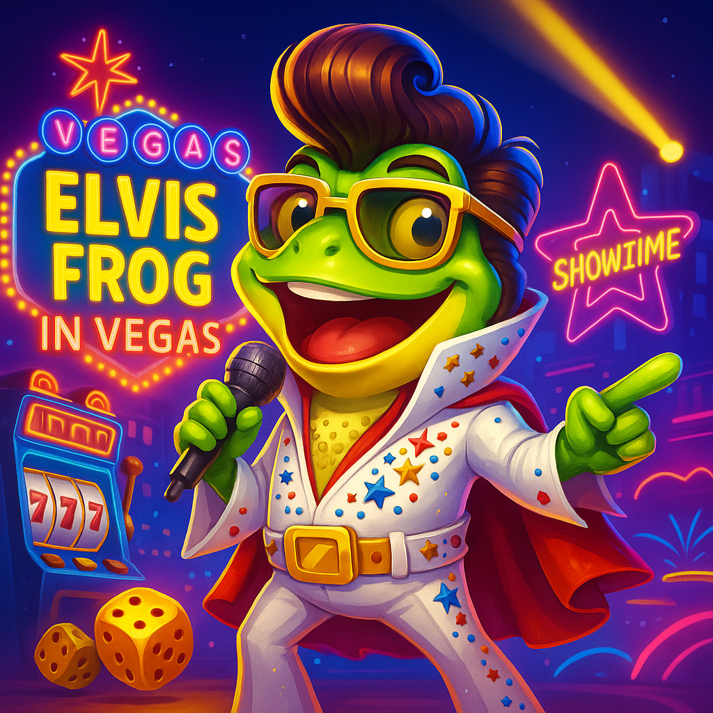 SpinPanda - Elvis Frog in Vegas Slot Game
